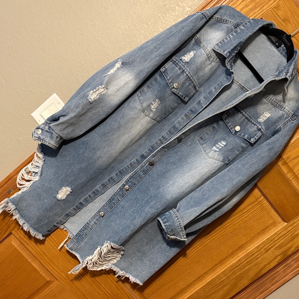 Distressed Denim Jacket